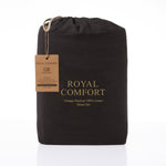 Royal Comfort Vintage Washed 100 % Cotton Sheet Set Single - Charcoal ABM-10002569