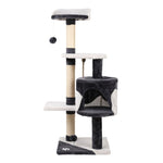 i.Pet Cat Tree 112cm Tower Scratching Post Scratcher Wood Condo House Furniture PET-CAT-14711-GR