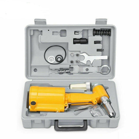 Air Hydraulic Pop Rivet Gun Pneumatic Riveter Industrial 4-Size Set With Case V465-TN75015G-AU-5