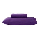 280TC 50% Polyester 50% Cotton Sheet Set Single Purple V442-ABR-SHEETS-280TCPOLYCOTTON-PURPLE-SB