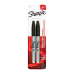 SHARPIE Permanent Marker Fine Point Black Pack 2 Box of 6 V177-D-SH30162PP