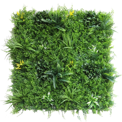 YES4HOMES 1 SQM Artificial Plant Wall Grass Panels Vertical Garden Foliage Tile Fence 1X1M Green V278-1-X-CCGA100-GREENPLANT