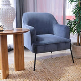 Leah Fabric Armchair Occasional Accent Arm Chair Blue V315-VOL-SEVE-03