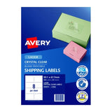 AV Lsr Lbl Clr L7565 8Up Pk25 DS-AV959052
