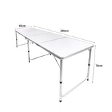 Levede Folding Camping Table Portable UL0104-WH