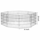 Large Pet Playpen - Dog Cat Foldable Metal Indoor Outdoor Fence - Puppy Kitten V238-SUPDZ-32920326340688