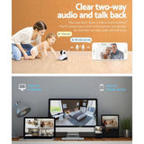 UL-tech 1080P Wireless IP Cameras Security WIFI Cam White CC-WL-IP-FC2