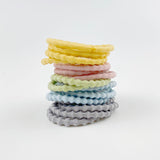 MANGO JELLY Kids Hair Ties - Bubbly Milky - Six Pack V659-HT-3CM-30P-BUBBLY-MILKY-6-L