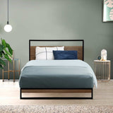 Artiss Bed Frame Single Size Metal Frame DANE MBED-C-DANE-S-BK