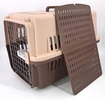 YES4PETS Large Airline Dog Cat Crate Pet Carrier Cage With Tray And Bowl Brown V278-AA3_BROWN