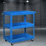 Traderight Tool Cart Trolley Toolbox Workshop Garage Storage Organizer Steel BL HW0146-BL-WAISTBAND