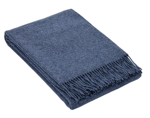 Oxford Throw - Merino Wool Blend - Navy V164-OX4