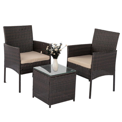 Dreamo Delightful 3 Piece Bistro Set V264-OTF-520S-BGE-US