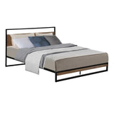 Artiss Bed Frame Double Size Metal Frame DANE MBED-C-DANE-D-BK