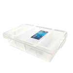 Under Bed 4 Compartment Storer with Wheels 19L Container Tub Storage Unit V238-SUPDZ-39671798136912