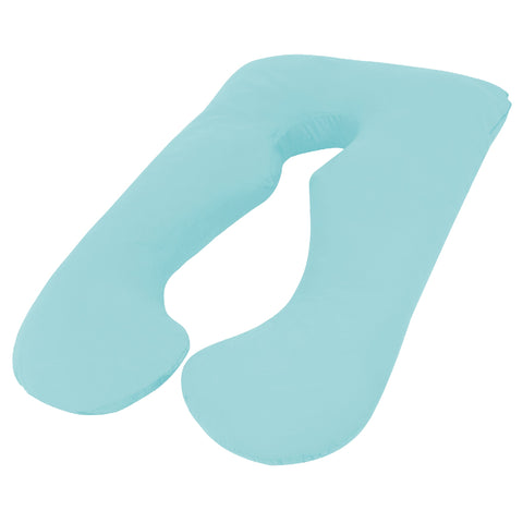 Woolcomfort Aus Made Maternity Pregnancy Nursing Sleeping Body Pillow Pillowcase Included Aquamarine V535-PREG-PILLOW-BUNDLE-AQU