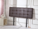 PU Leather Double Bed Deluxe Headboard Bedhead - Brown 768225