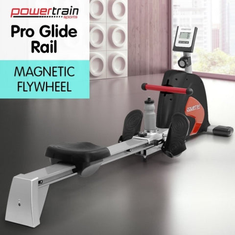 Powertrain Magnetic Flywheel Rowing Machine - Black ROM-QIM-R23-BK