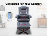 PU Leather Massage Chair Recliner Ottoman Lounge Remote V63-771935