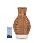 Essential Oil Aroma Diffuser and Remote - 100ml Rattan Vase Mist Humidifier V238-SUPDZ-40003367698512