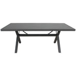 Percy 200cm Outdoor Trestle Dining Table Aluminium Frame Grey V315-VOUT-ISLA-01