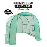 Garden Greenhouse Shed PE Cover Only 300cm Dome Tunnel V274-GN-GHCV302020-GN