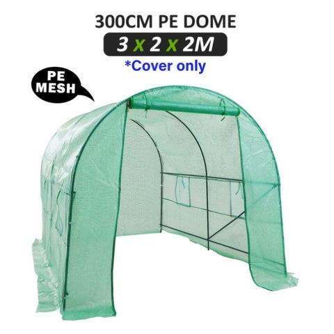 Garden Greenhouse Shed PE Cover Only 300cm Dome Tunnel V274-GN-GHCV302020-GN