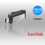 SanDisk 256GB Dual USB 3.1 Type-C Flash Drive -SDDDC2-256G V28-FUSSAN256GSDDDC2