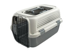 YES4PETS Medium Dog Cat Rabbit Crate Pet Kitten Carrier Parrot Cage Grey V278-BH-2-M-SKYLIGHT-GREY