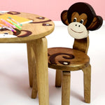 Kids Wooden Chair Monkey V574-PLANETCHAIRMONKEY