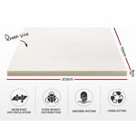 Giselle Bedding Memory Foam Mattress Topper 8cm Queen MATTRESS-TOP-8-Q