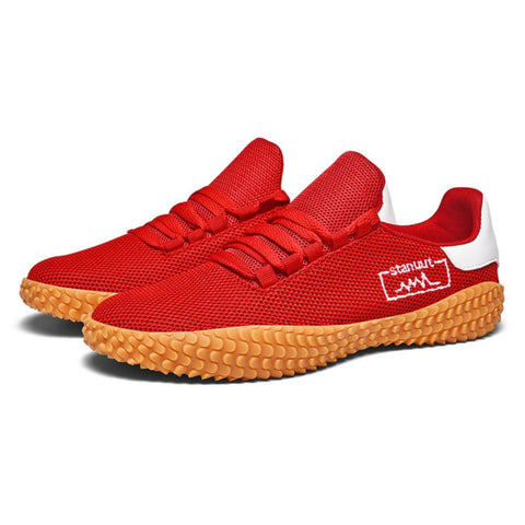 Men's Sneakers Barefoot Lightweight Shoes V213-SNFF07-A-RED43