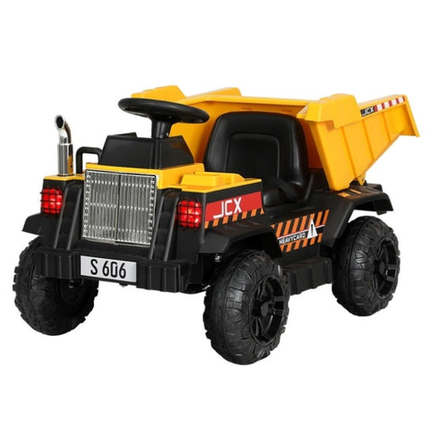 Rigo Kids Electric Ride On Car Dumptruck Loader Toy Cars 12V Yellow RCAR-DUMPTRUCK-S-YEL