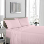 Royal Comfort - 1200TC Ultrasoft 4 Pc Sheet Set - King - Soft Pink ABM-10002282