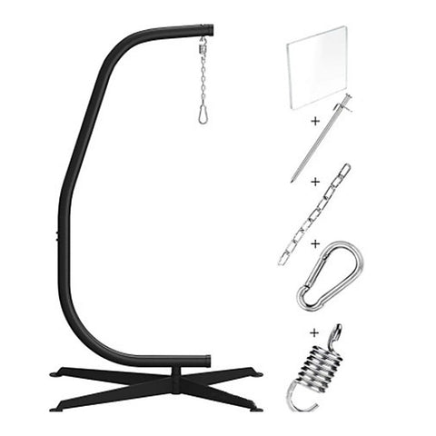 Hammock C Stand Solid Steel Construction for Hanging Air Porch Swing Chair V63-840041