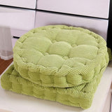 SOGA 2X Green Square Cushion Soft Leaning Plush Backrest Throw Seat Pillow Home Office Sofa Decor SQUARECU89X2
