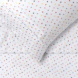 Happy Kids Polka Multi Printed Microfibre Sheet Set Double V442-HIN-SHEETS-POLKAKID-MULTI-DS