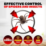 SAS Pest Control 72PCE Spider Traps Disposable Non-Toxic 70mm x 205mm V293-182787-72