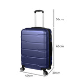 Slimbridge 24" Inch Expandable Luggage Navy 24 inch LG1011-24-NV