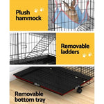 i.Pet Rabbit Cage 100cm Hutch 3 Level Indoor Guinea Pig Ferret PET-RAB-CAGE-GV1907