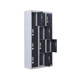 12-Door Locker for Office Gym Shed School Home Storage - 3-Digit Combination Lock V63-839031