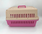 YES4PETS Medium Dog Cat Crate Pet Carrier Airline Cage With Bowl & Tray-Pink V278-AA2-PINK