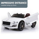 Bentley Exp 12 Speed 6E Licensed Kids Ride On Electric Car - White CAR-BEN-WH