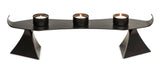 Black Metal Harbour Style Tea Light Candle Holder Stand V418-LR-6004