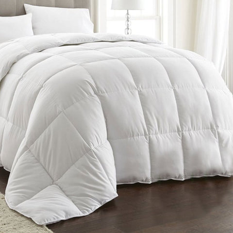 Machine Washable 80% WHITE GOOSE DOWN 20% Feather Quilt King V442-ABR-QUILT-80GOOSEDOWN-WHITE-KI