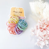 MANGO JELLY Kids Hair Ties - Bubbly Candy - Six Pack V659-HT-3CM-30P-BUBBLY-CANDY-6-L