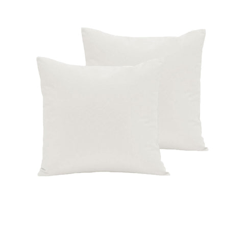 Pair of 280TC Polyester Cotton European Pillowcases Ivory V442-ABR-PILLOWC-280TCPAIR-IVORY-EU