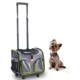 Pet Trolley Dog Cat Puppy Travel Wheeled Cart Portable Foldable Carrier Green V238-SUPDZ-32873533997136