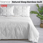 Bianca 250GSM Natural Sleep Bamboo Summer Quilt Single V442-BCA-QUILT-250GSMBAMBOO-WHITE-SB