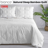 Bianca 250GSM Natural Sleep Bamboo Summer Quilt Super King V442-BCA-QUILT-250GSMBAMBOO-WHITE-SK